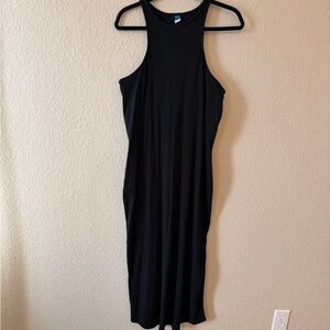 Old Navy Black Racerback Midi Dress
